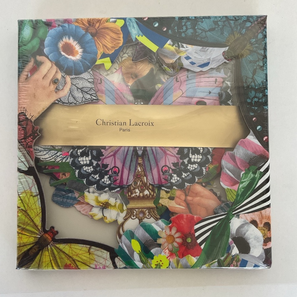 Christian Lacroix Frivolites Fan Diecut Boxed Notecards NWT
